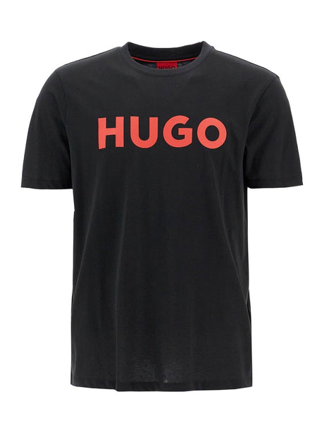 HUGO-Dulivio Cotton Logo T-shirt-JOHN JULIA