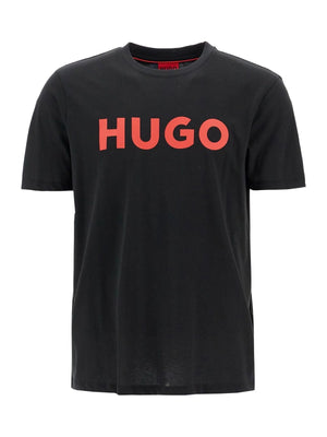 HUGO-Dulivio Cotton Logo T-shirt-JOHN JULIA