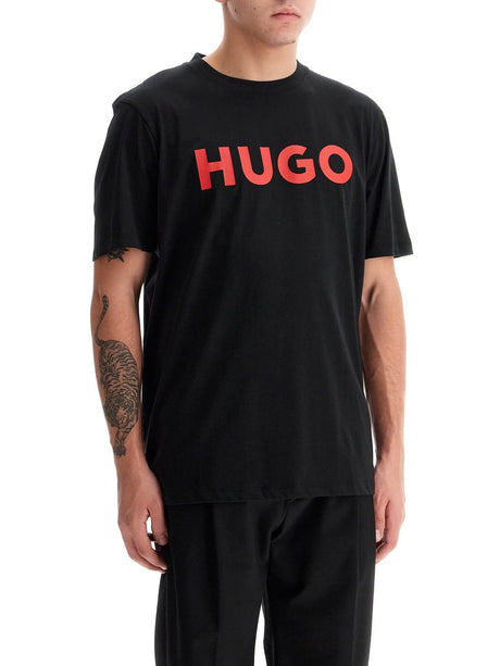 HUGO-Dulivio Cotton Logo T-shirt-JOHN JULIA