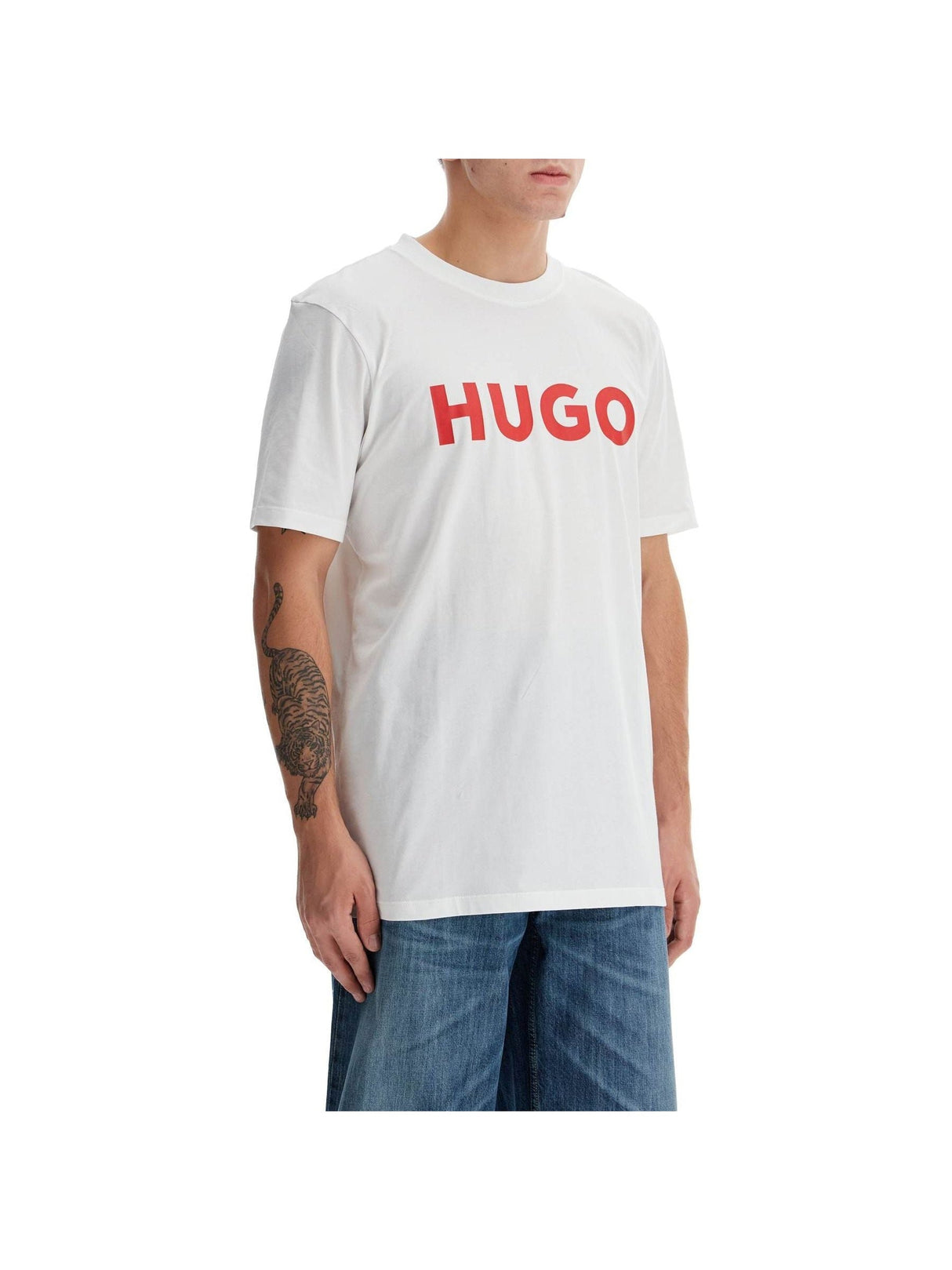 HUGO-Dulivio Logo T-shirt-JOHN JULIA