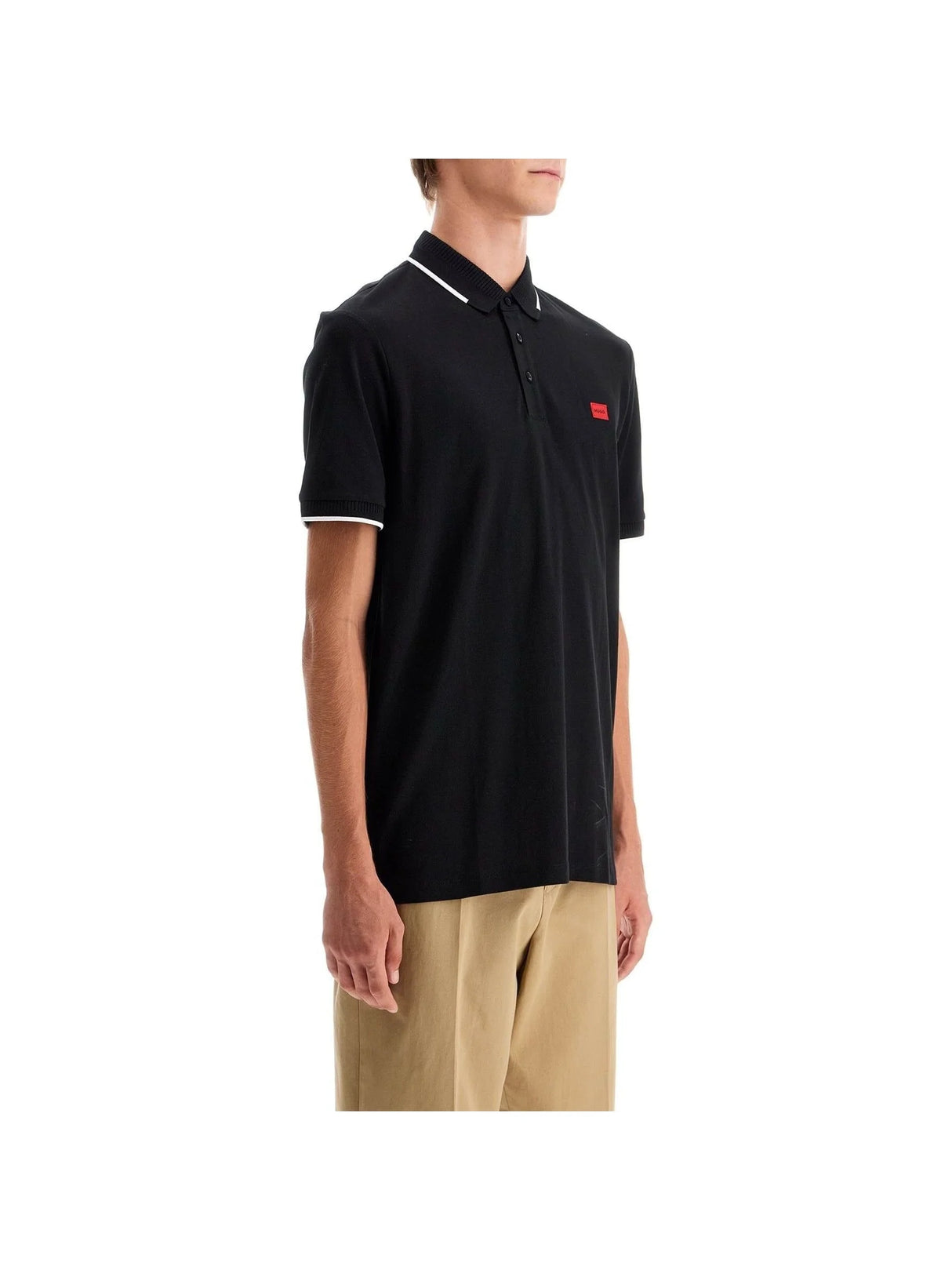 HUGO-Polo Shirt With Contrasting Finishing Details -JOHN JULIA.