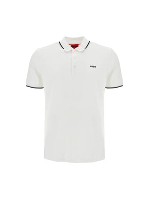 HUGO-Slim Fit Piqué Polo Shirt -JOHN JULIA.