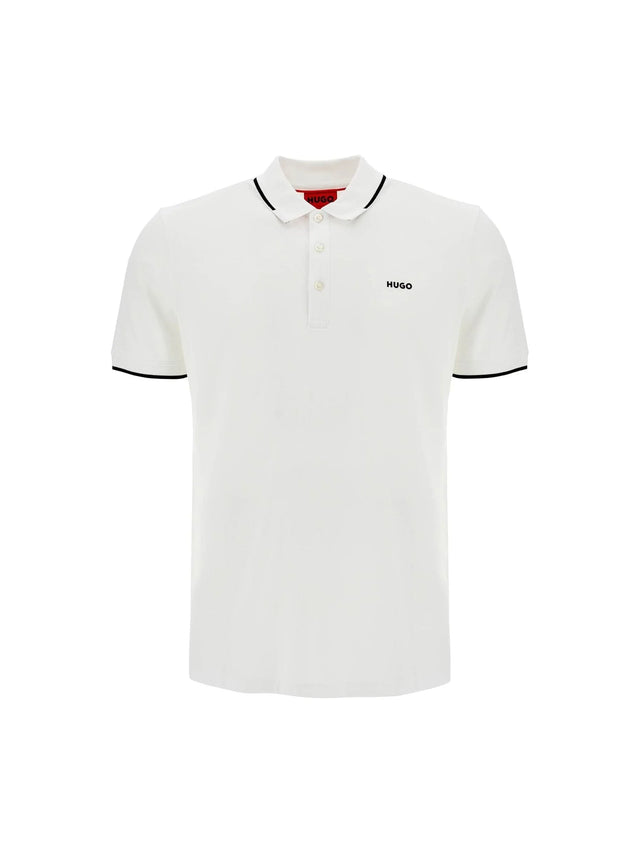 HUGO-Slim Fit Piqué Polo Shirt -JOHN JULIA.