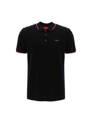 HUGO-Slim Fit Piqué Polo Shirt -JOHN JULIA.