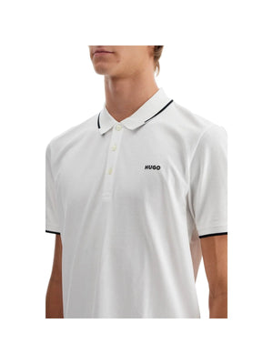 HUGO-Slim Fit Piqué Polo Shirt -JOHN JULIA.