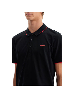 HUGO-Slim Fit Piqué Polo Shirt -JOHN JULIA.