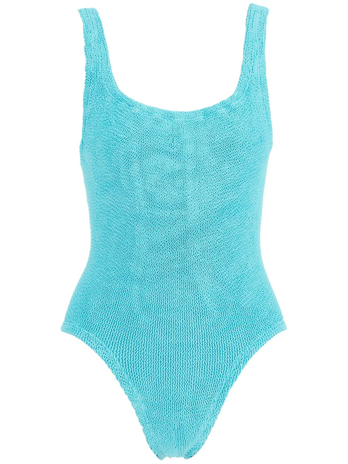 Square Neck Ribbed Swimsuit-Hunza G-JOHN JULIA