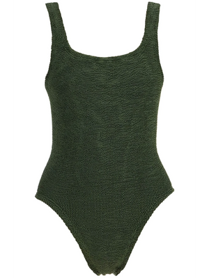 Square Neck Ribbed Swimsuit-Hunza G-JOHN JULIA