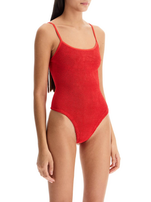 Petra Textured One-piece Swimsuit-Hunza G-JOHN JULIA