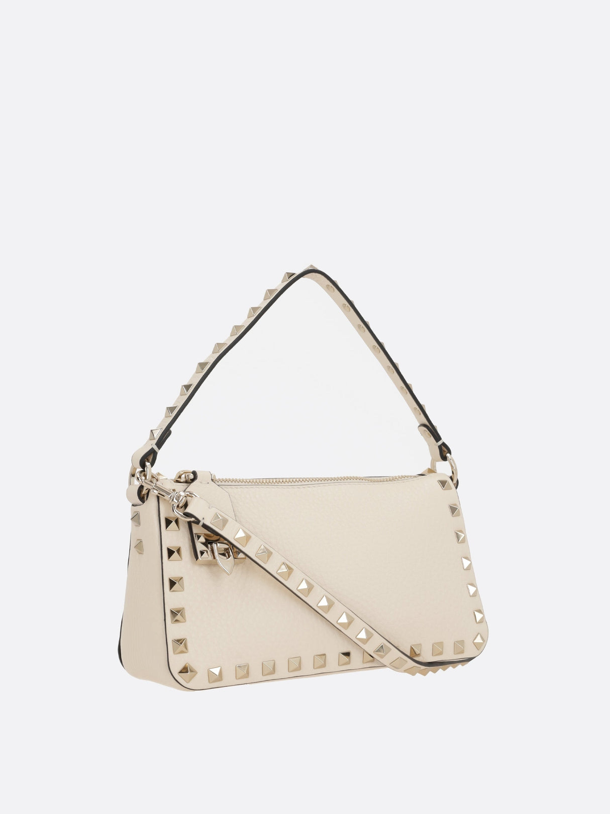 Rockstud Small Grainy Leather Shoulder Bag