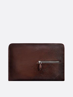 Journalier Xl Messenger Bag In Scritto Leather