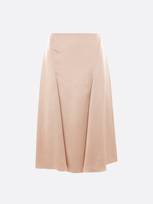 Flared Satin Midi Skirt-FENDI-JOHN JULIA