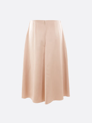 Flared Satin Midi Skirt-FENDI-JOHN JULIA