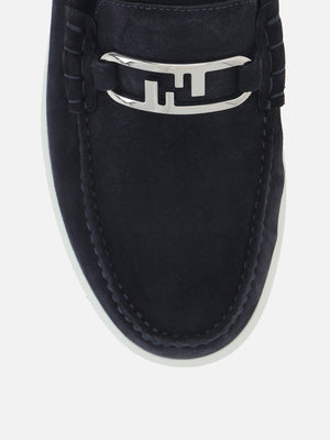 Fendi Olock Light Suede Loafers-FENDI-JOHN JULIA