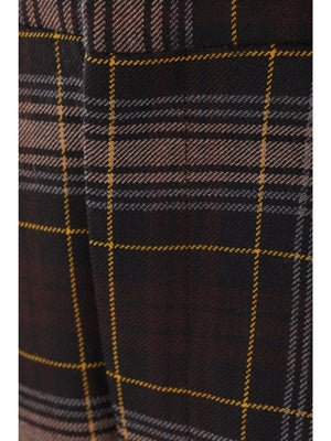 Tartan Wool Trousers-FENDI-JOHN JULIA