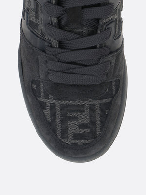 Match FF Fabric Suede Sneakers-FENDI-JOHN JULIA