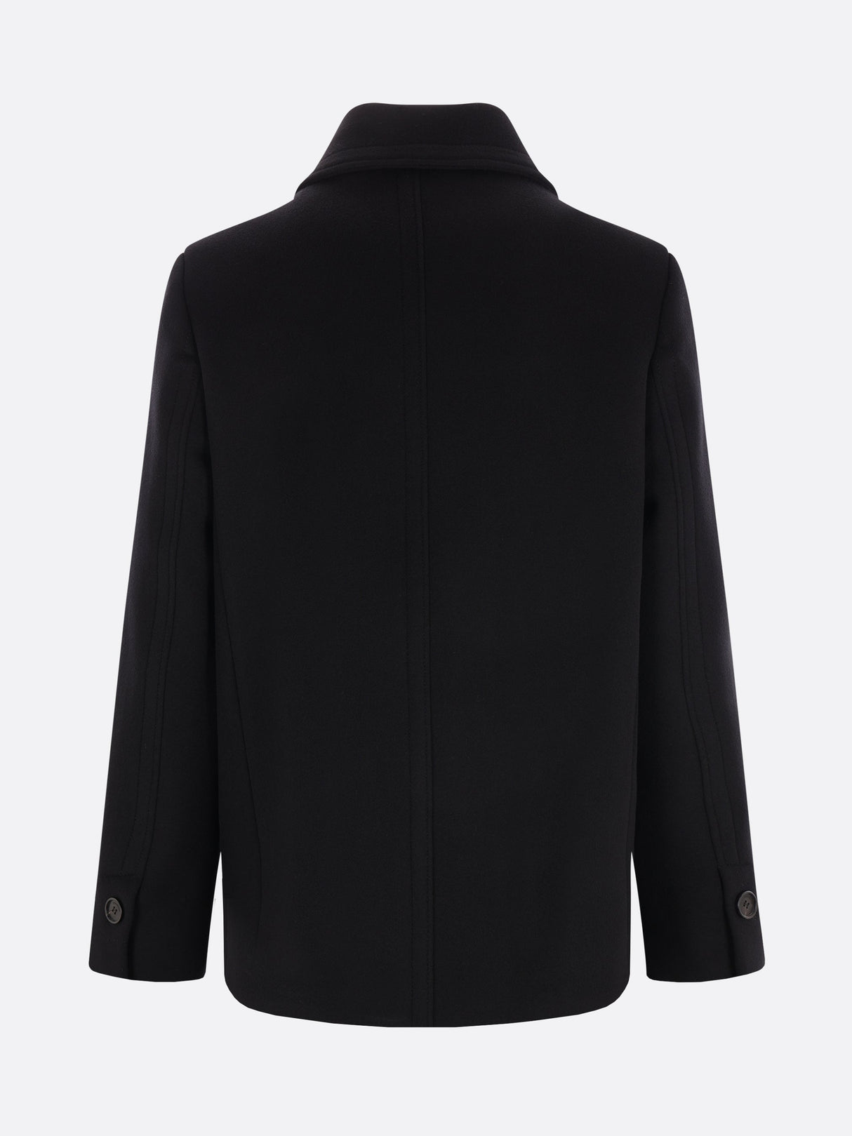 Double-Breasted Wool Cashmere Peacoat-Ferragamo-JOHN JULIA