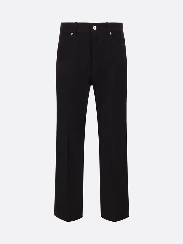 Moleskine Wool Trousers-Ferragamo-JOHN JULIA