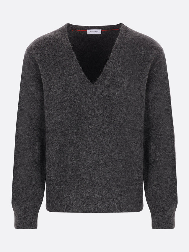 Alpaca Cashmere Silk Sweater-Ferragamo-JOHN JULIA