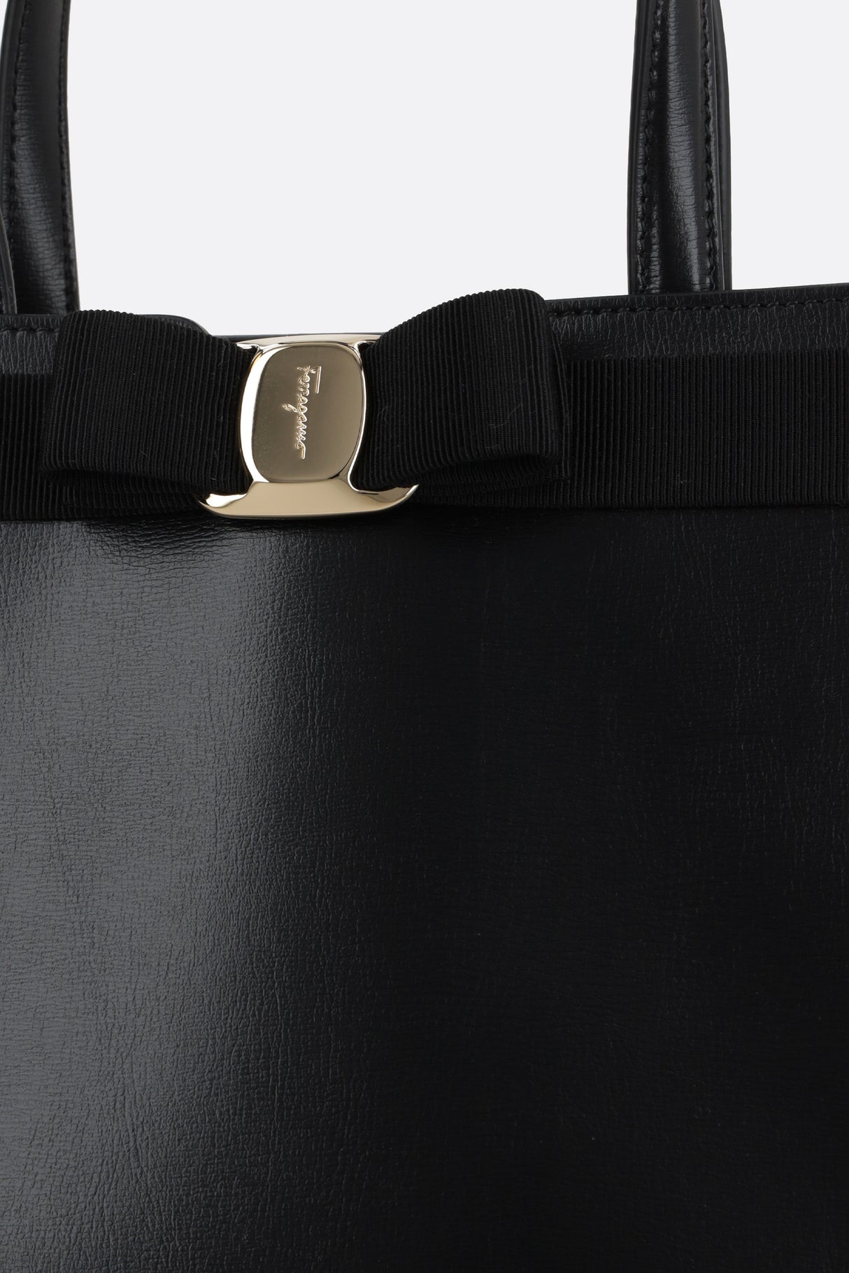 Vara Smooth Leather Tote Bag-FERRAGAMO-JOHN JULIA