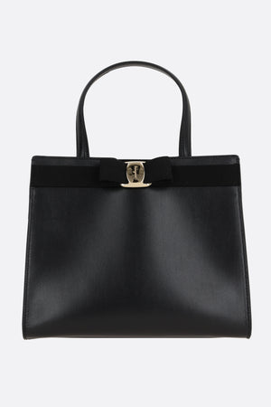 Vara Smooth Leather Tote Bag-FERRAGAMO-JOHN JULIA