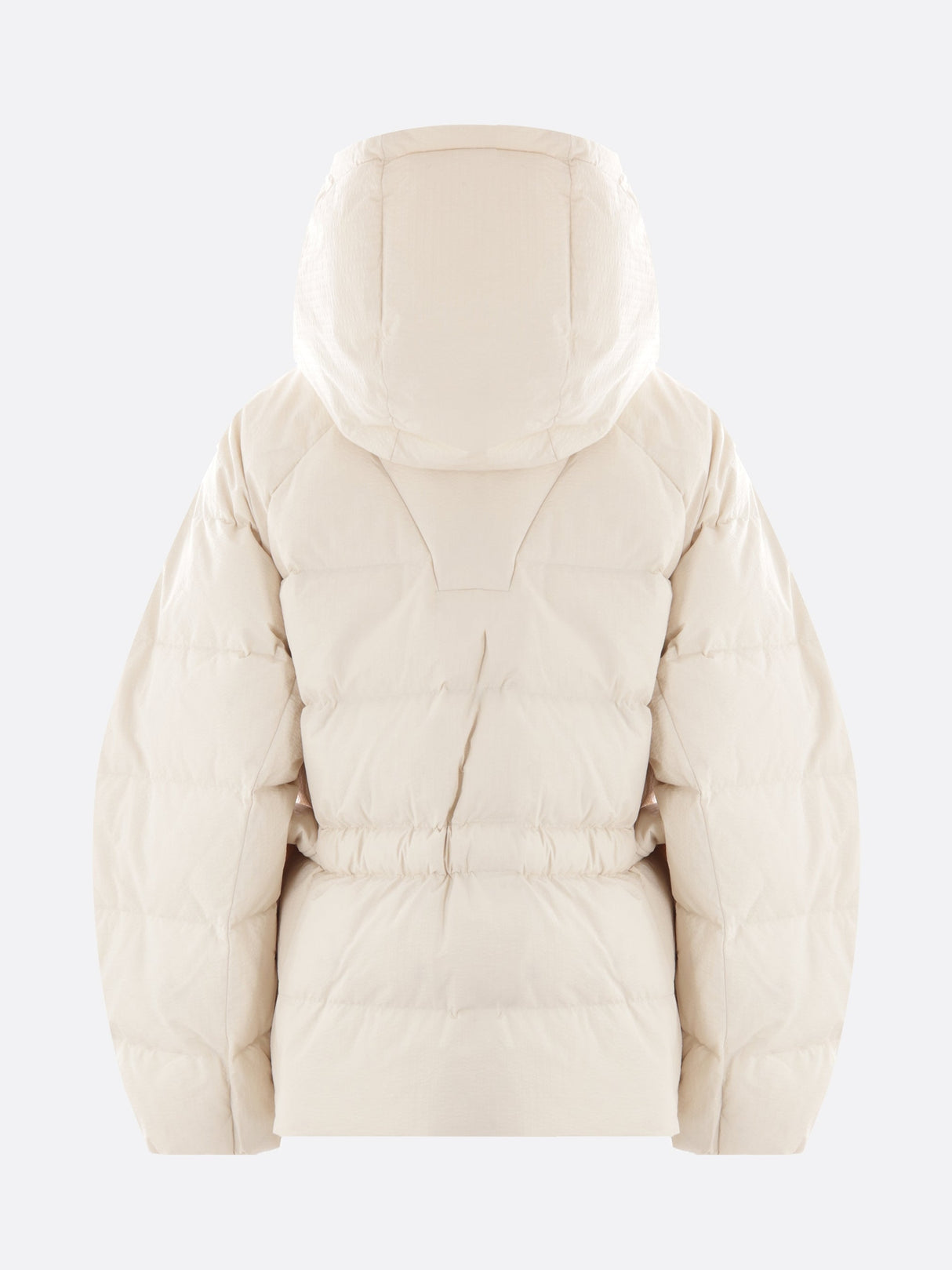 Oversize Seersucker Down Jacket-Ganni-JOHN JULIA