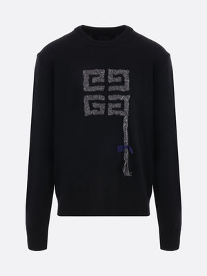 4G Braid Embroidered Wool Sweater-Givenchy-JOHN JULIA