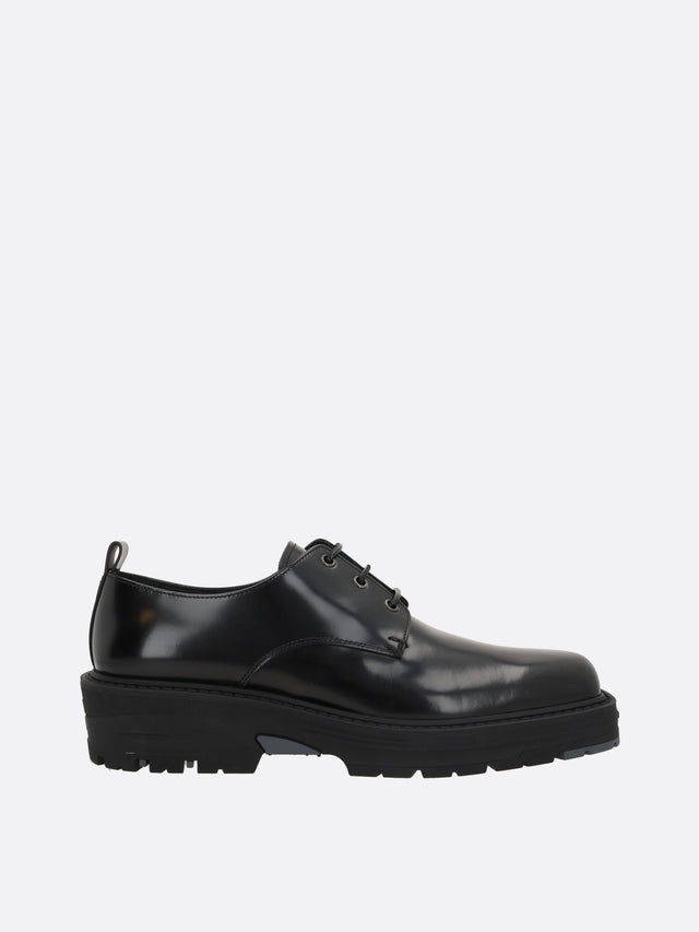 Brushed Leather Derby Shoes-Givenchy-JOHN JULIA