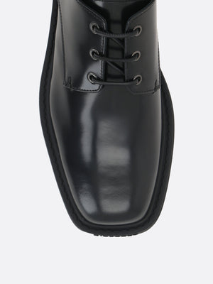 Brushed Leather Derby Shoes-Givenchy-JOHN JULIA