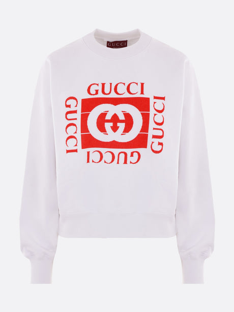 Vintage Print Jersey Sweatshirt-Gucci-JOHN JULIA