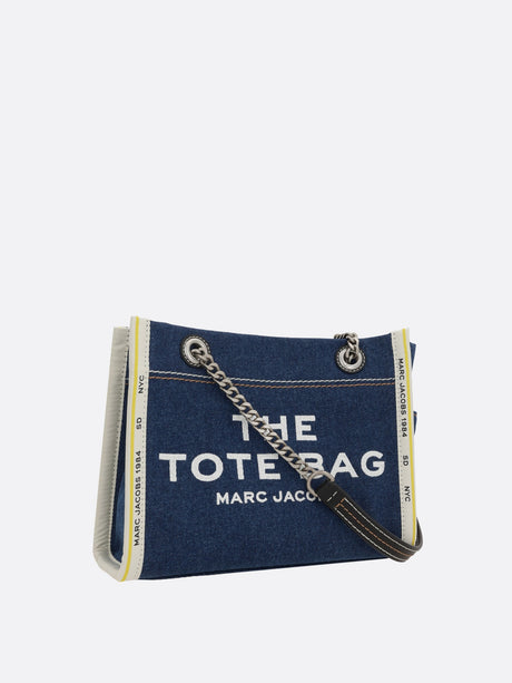 Chain Detail Denim Tote Bag-Marc Jacobs-JOHN JULIA