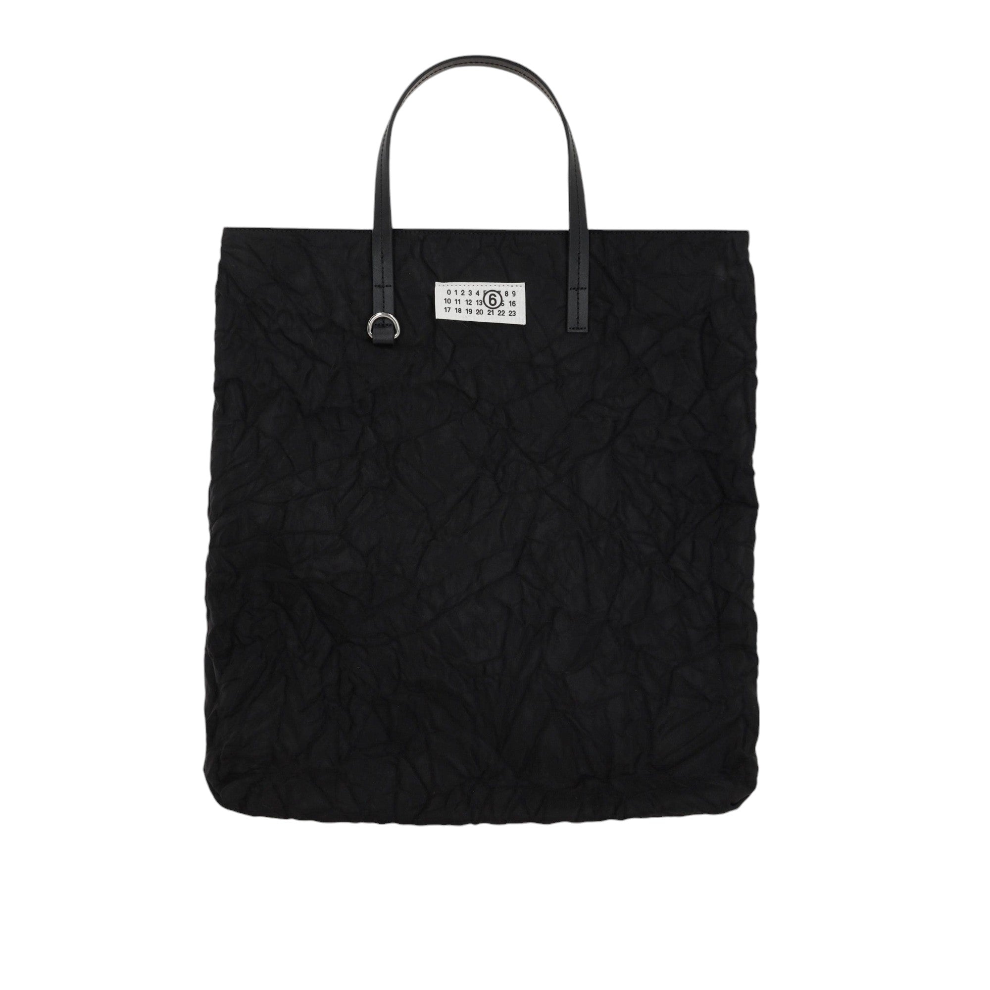 Wrinkled-effect Nylon Shopping Bag-MM6 MAISON MARGIELA-JOHN JULIA