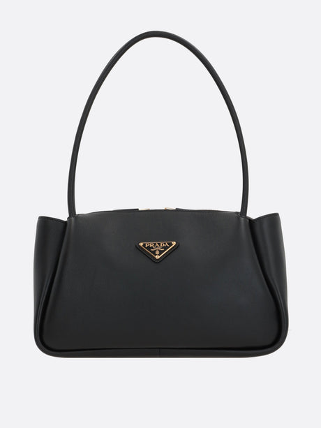 Grainy Leather Medium Handbag-Prada-JOHN JULIA