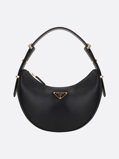 Arqué Smooth Leather Shoulder Bag-PRADA-JOHN JULIA