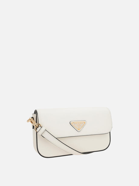 Saffiano Leather Mini Crossbody Bag-Prada-JOHN JULIA