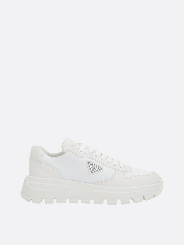 Prax 01 Smooth Leather Sneakers-Prada-JOHN JULIA