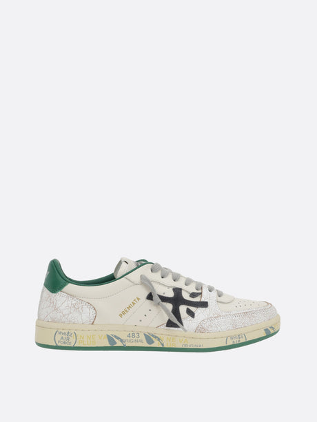 Bskt Clay Craquelé Leather Sneakers-Premiata-JOHN JULIA