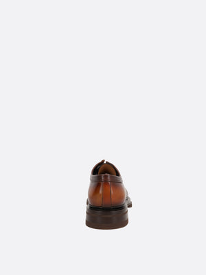 Emlyn Smooth Leather Derby Shoes-Santoni-JOHN JULIA