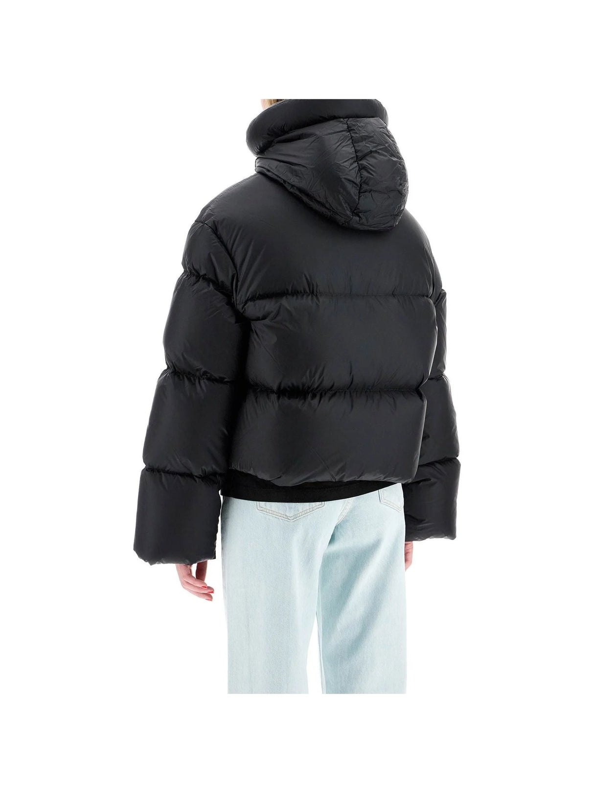 Boxy Hooded Down Jacket-IENKI IENKI-JOHN JULIA