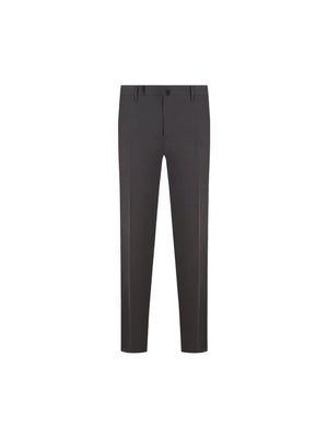 Lightweight Poplin Slim-fit Pants-INCOTEX-JOHN JULIA