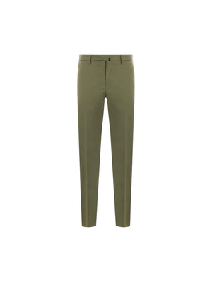 INCOTEX-Stretch Cotton Slim-fit Pants-JOHN JULIA