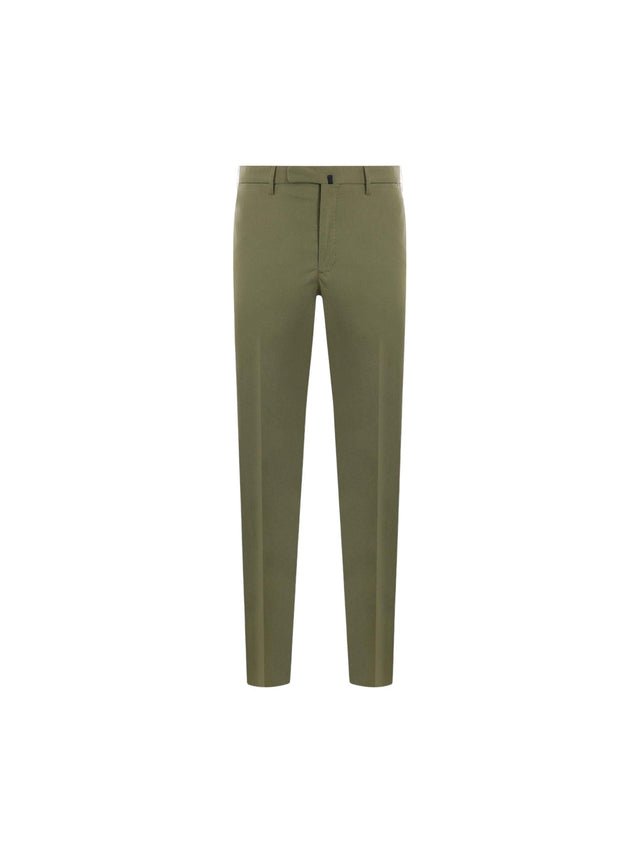 INCOTEX-Stretch Cotton Slim-fit Pants-JOHN JULIA