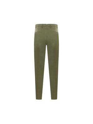 INCOTEX-Stretch Cotton Slim-fit Pants-JOHN JULIA