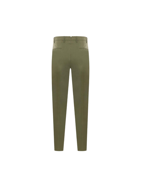 INCOTEX-Stretch Cotton Slim-fit Pants-JOHN JULIA