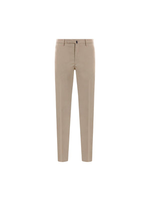 Stretch Cotton Slim-fit Pants-INCOTEX-JOHN JULIA