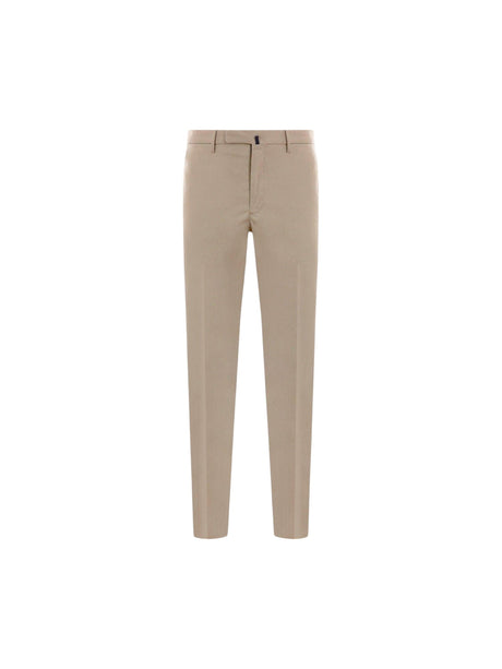 Stretch Cotton Slim-fit Pants-INCOTEX-JOHN JULIA