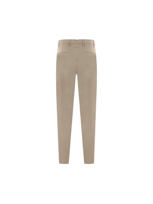 Stretch Cotton Slim-fit Pants-INCOTEX-JOHN JULIA