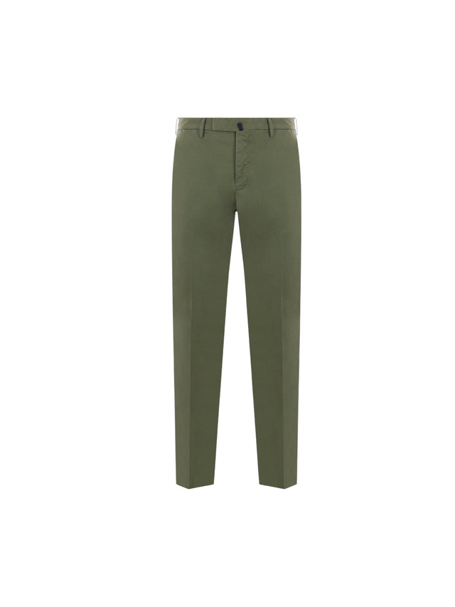 Sustainable Stretch Cotton Slim-fit Pants-INCOTEX-JOHN JULIA