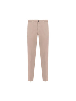 Slim-fit Stretch Cotton Pants-Incotex-JOHN JULIA