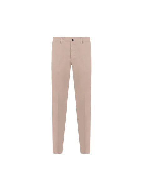 Sustainable Stretch Cotton Slim-fit Pants-INCOTEX-JOHN JULIA